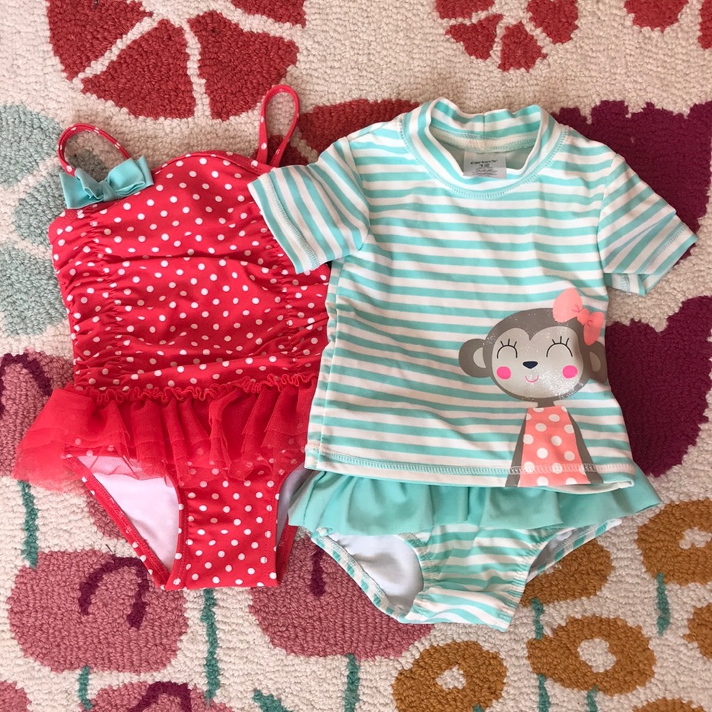 Infant girl’s bathing suits